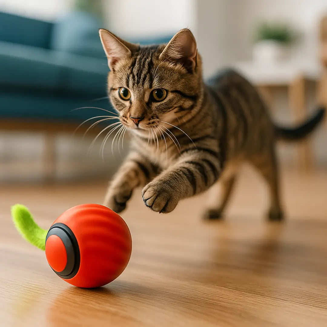 Bolinha Interativa Inteligente para Gatos – Diversão e Saúde em Movimento