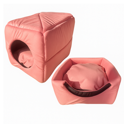 NuvemPet – Caminha Iglu Suede 2 em 1 de Conforto Premium