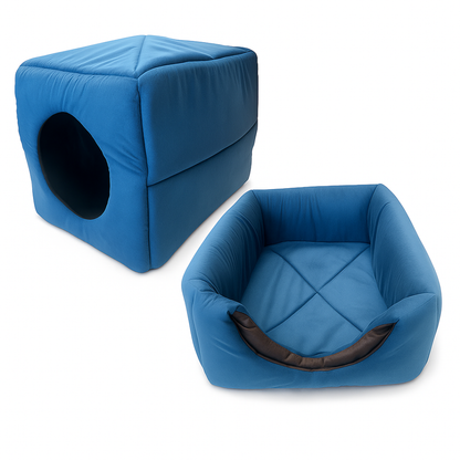 NuvemPet – Caminha Iglu Suede 2 em 1 de Conforto Premium